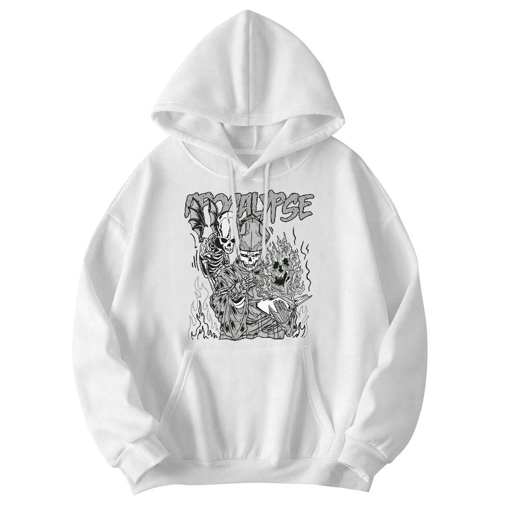 Sweatshirt To Match Retro White Oreo 4s - Apocalypse Skeleton Graphic
