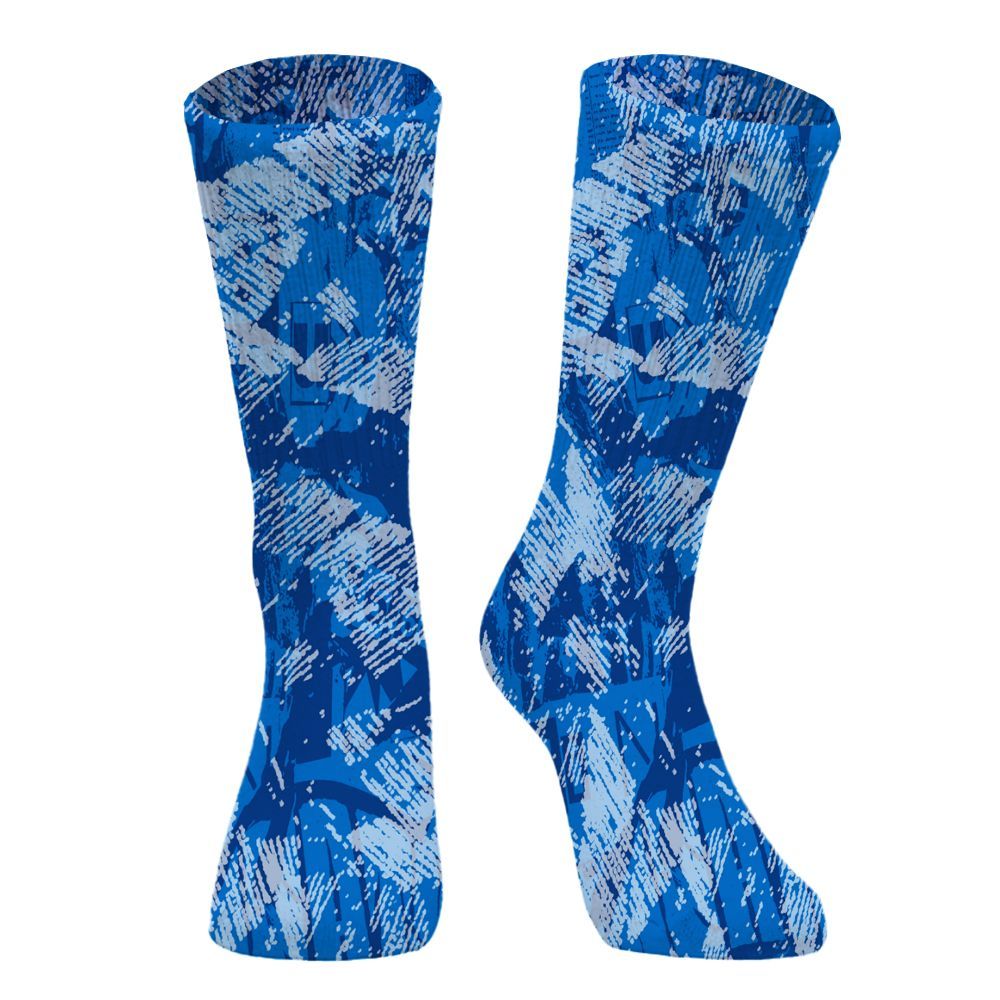 Sock To Match Blueberry 12s - Grunge Pattern Graphic