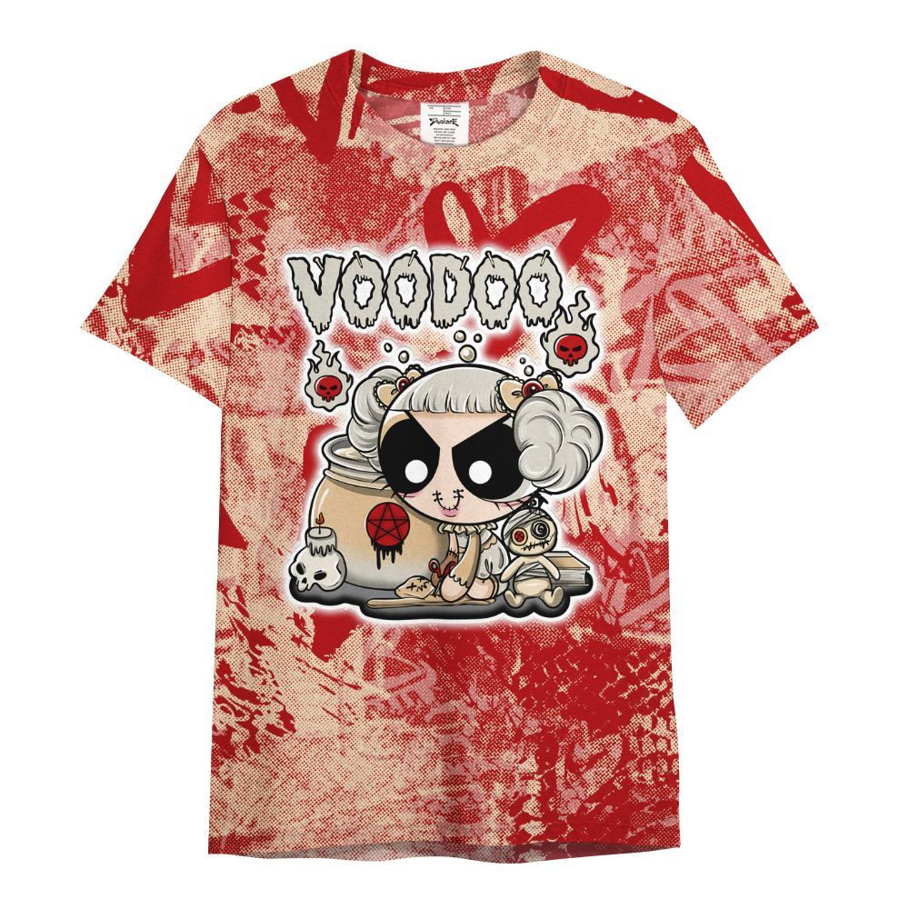 Shirt To Match Dunk Low Strawberry Waffle - Voodooz Heart Grunge All Over Print