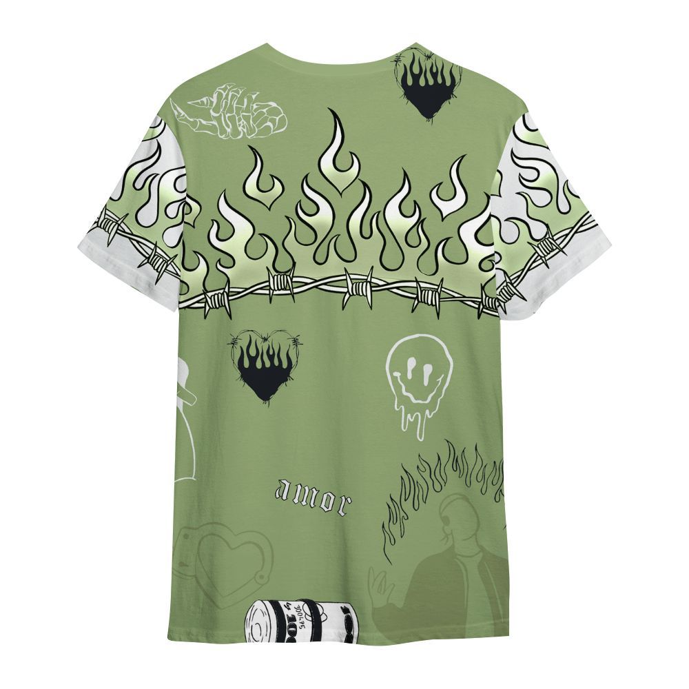 Shirt To Match Oil Green 4s - Snake Trust No One All Over Print