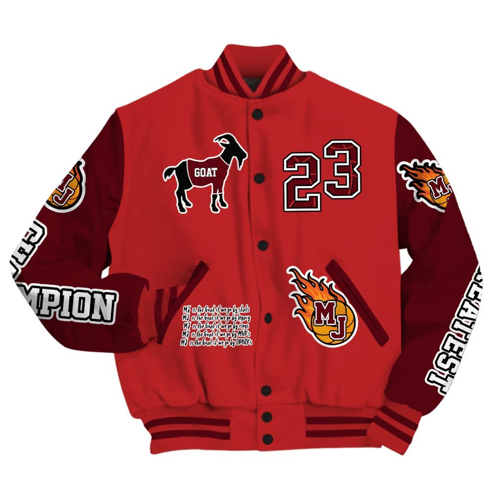 Varsity Jacket To Match Kobe 9 Elite Christmas - 23 G.0.A.T Jump Up Basketball All Over Print