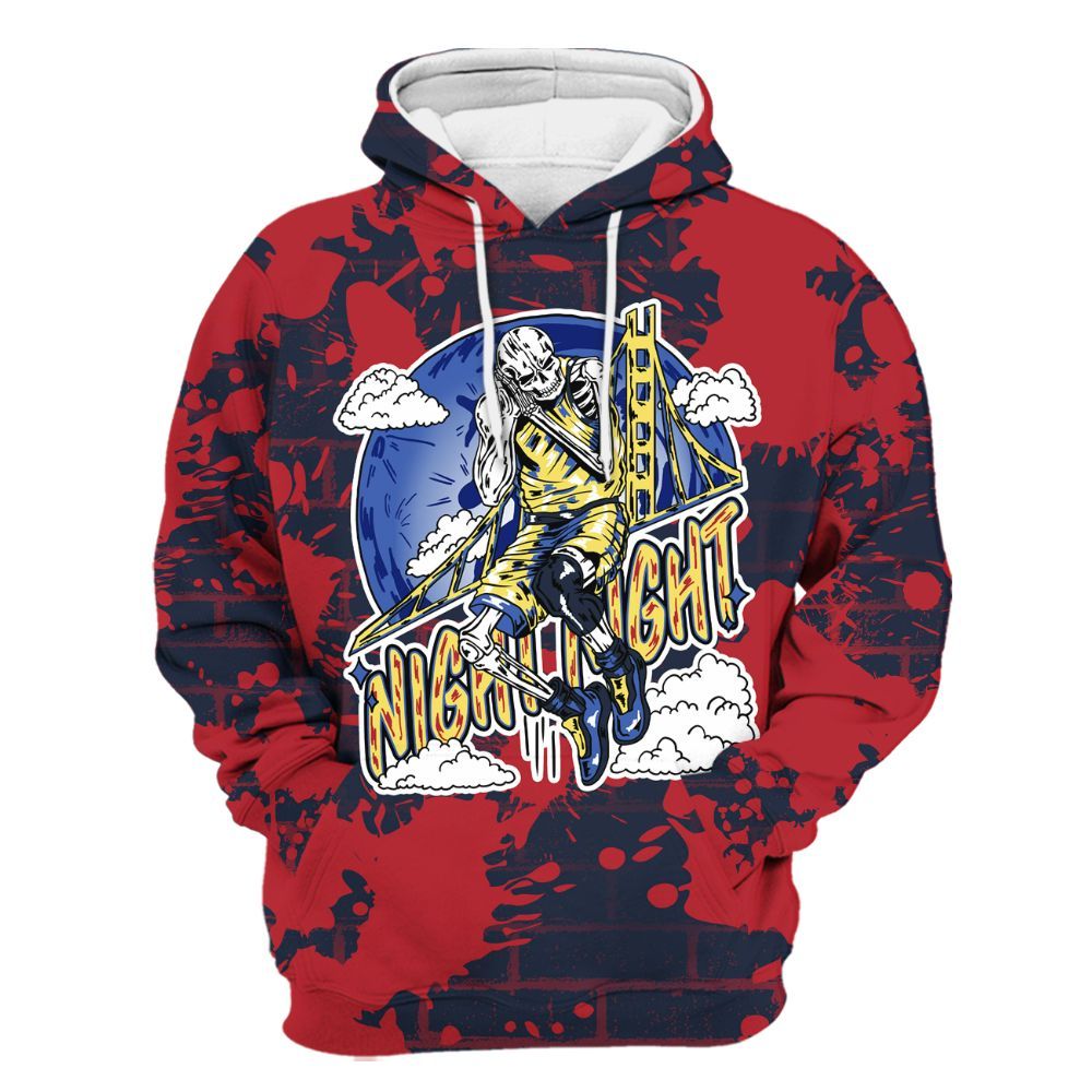 Hoodie To Match Dunk Low COJP What The 2024 - Seeya Skeleton Brick All Over Print