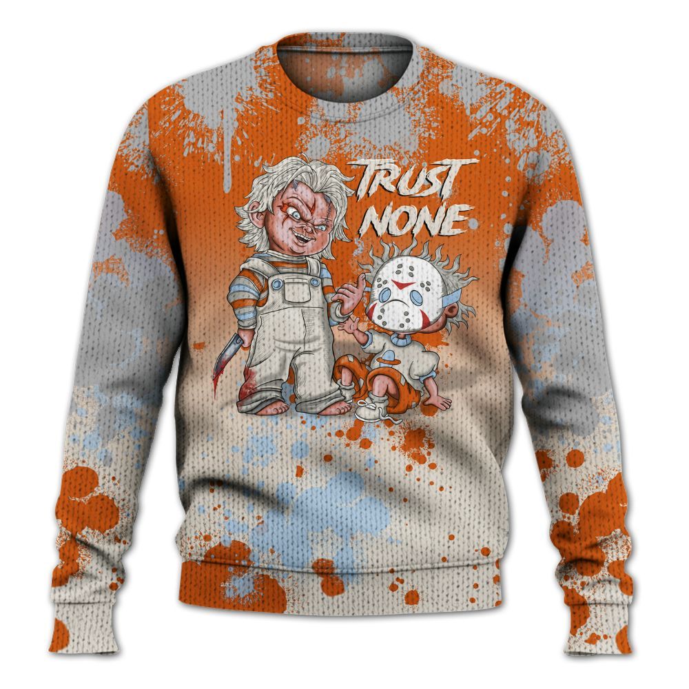 Knitted Sweater To Match SE Craft 5s - Trust No One Scary