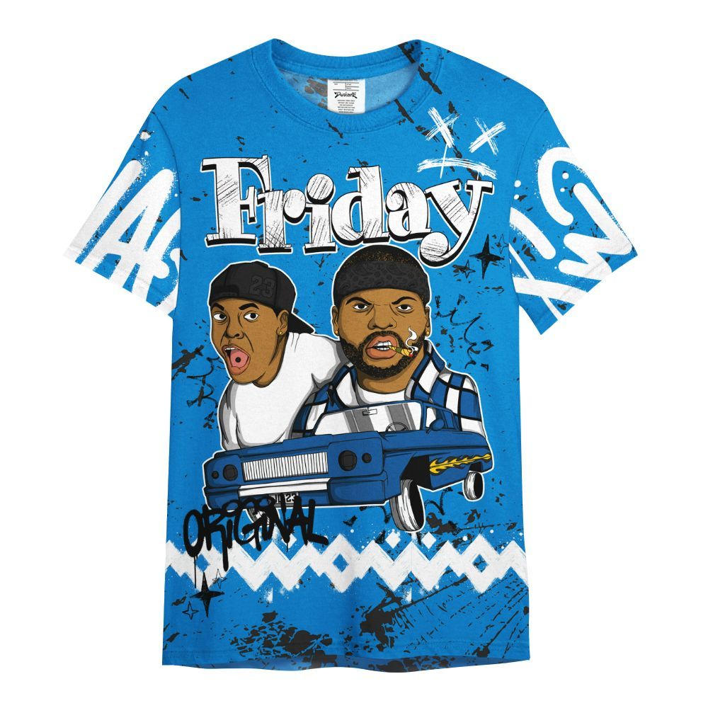 Shirt To Match High OG FragmentxULA White Black 1s - Friday Sneaker Crayon All Over Print