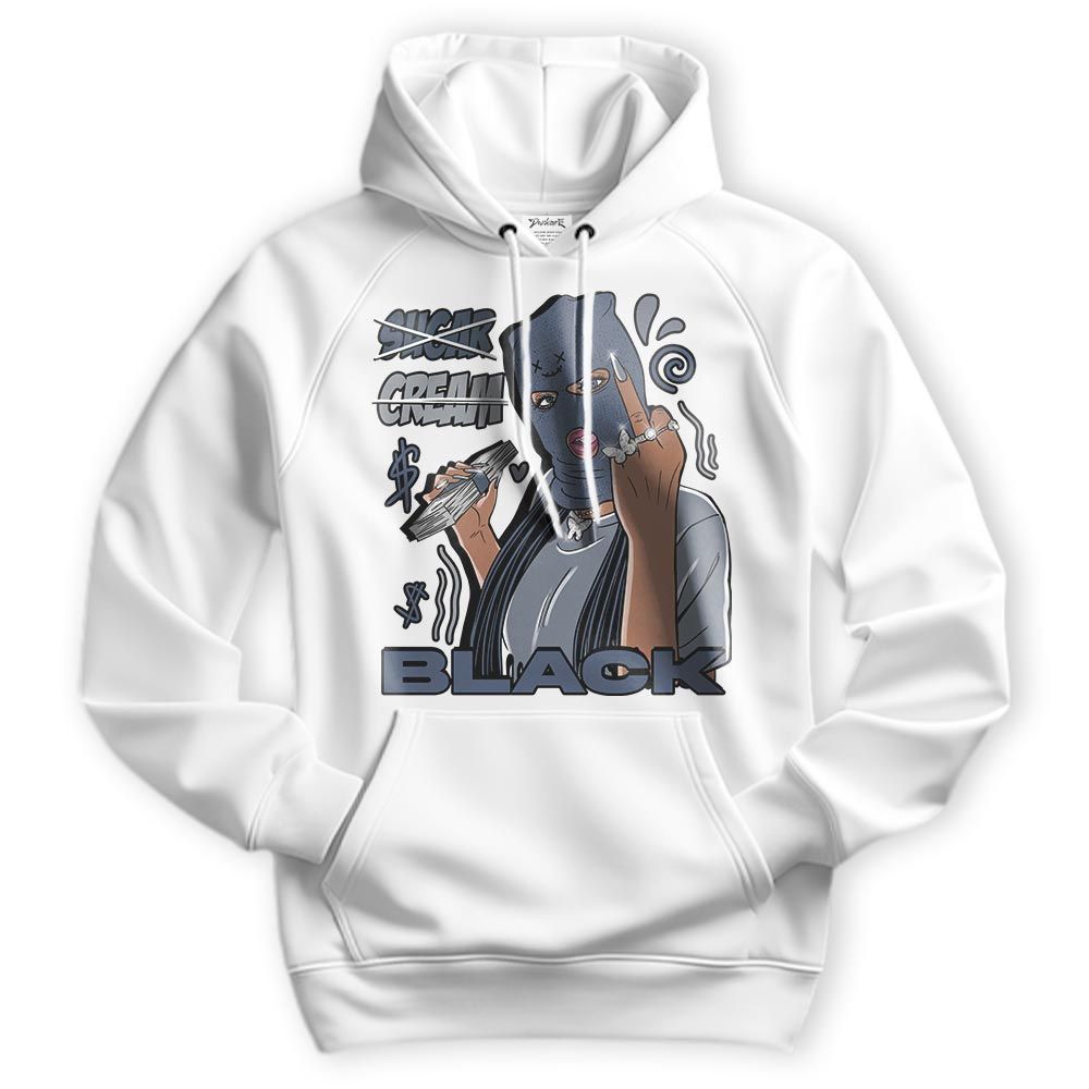 Sweatshirt To Match Low Diffused Blue 11s Hoodie - Black Sugarcream Unique Hoodie Unisex