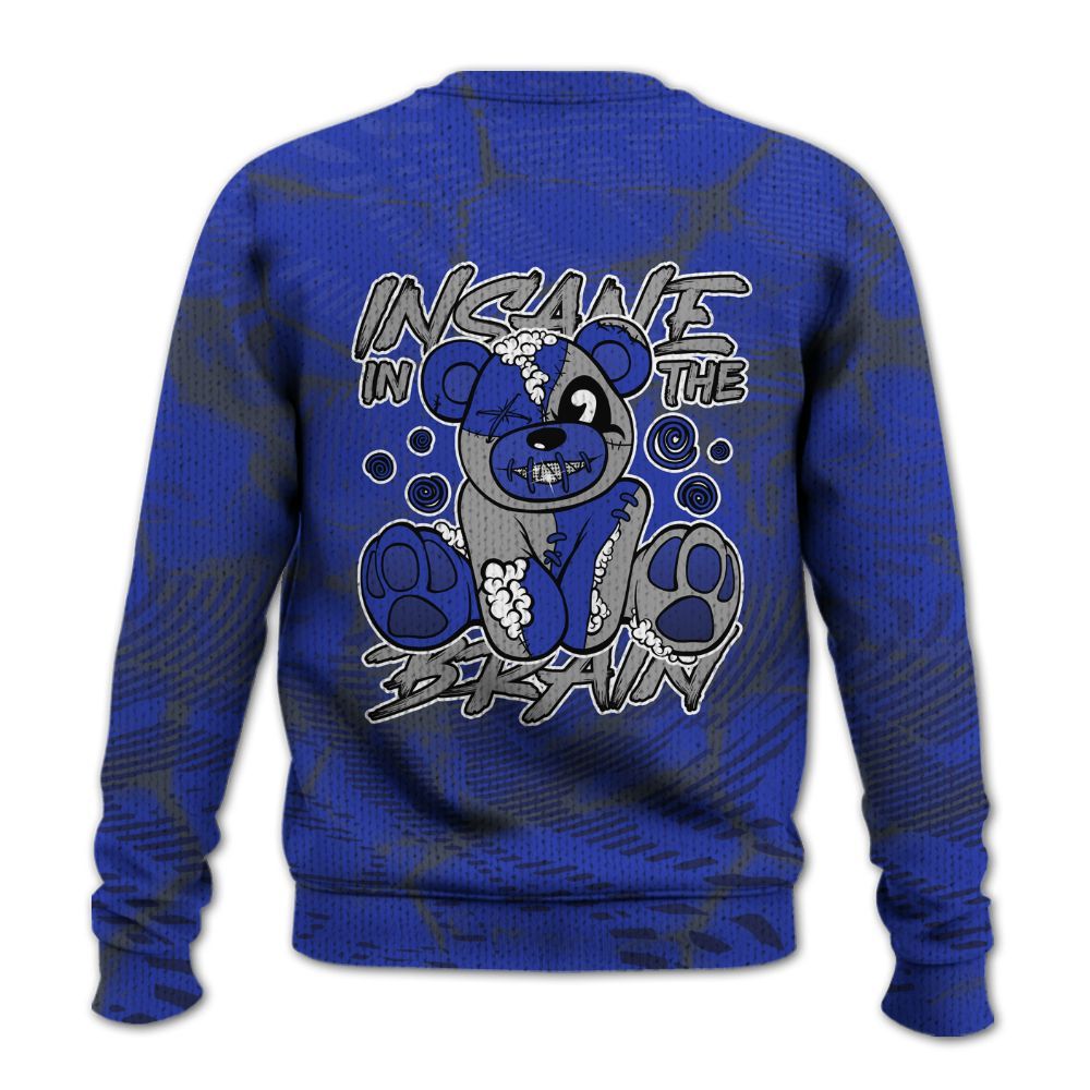 Knitted Sweater To Match Air Max Plus Black Racer Blue - Insanes Bear Fume