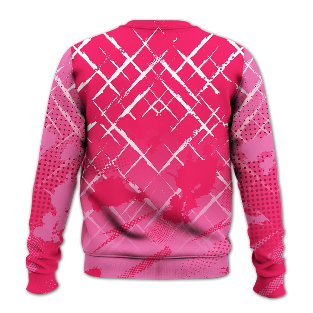 Sweatshirt To Match Air VaporMax Plus Triple Pink - Halftone Stand Business Dripping All Over Print