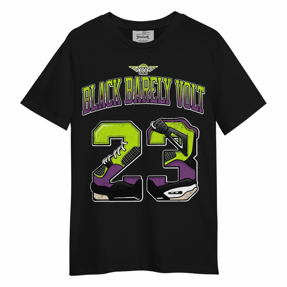 Shirt To Match GS Black Barely Volt 11s - Number 23 Dirty 4s Graphic