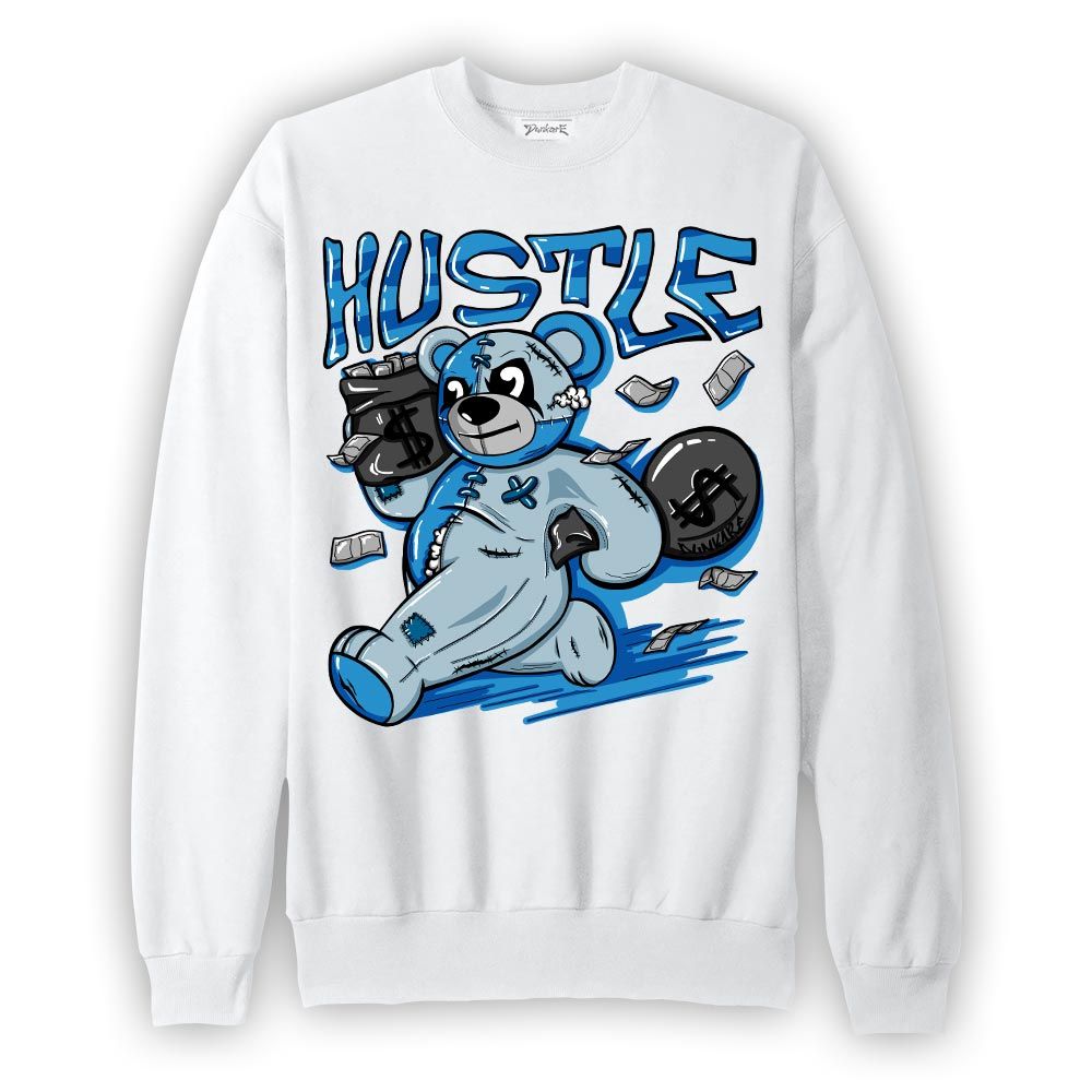 Sweatshirt To match Powder Blue 9s Sweatshirt - Hustles Bear Graphic