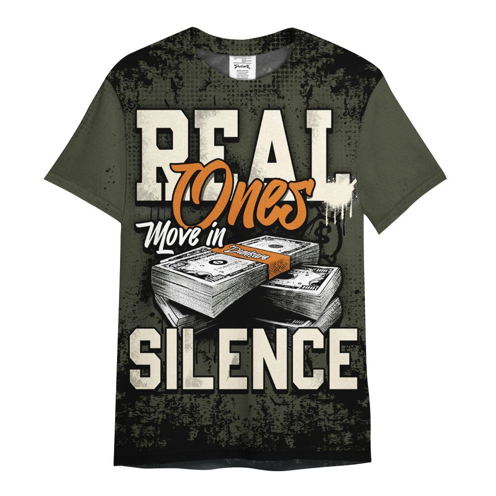 Shirt To Match Retro Undefeated 4s - Move In Silence Money Retro All Over Print