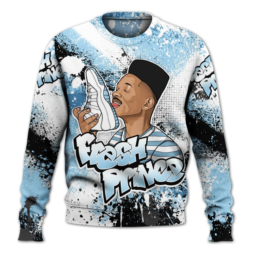 Sweatshirt To Match Legend Blue 11s - Fresh Sneaker Lick All Over Print