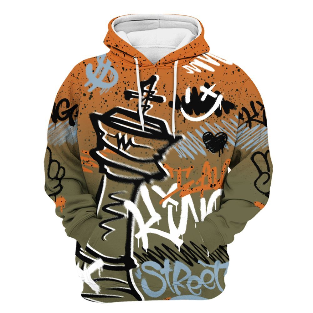 Hoodie To Match Olive 5s - Street King Chess Streetwear All Over Print