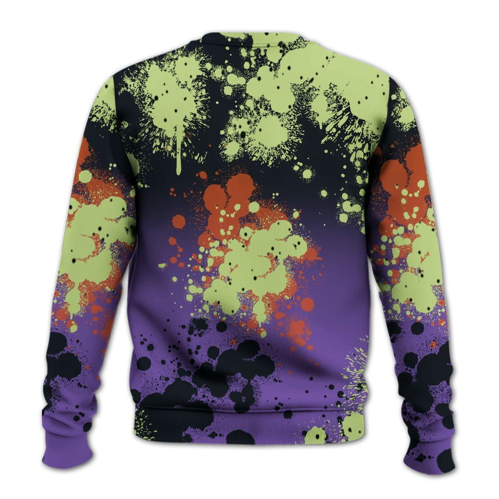 Sweatshirt To Match Canyon Purple 4s - God Blessed Ink Drip All Over Print