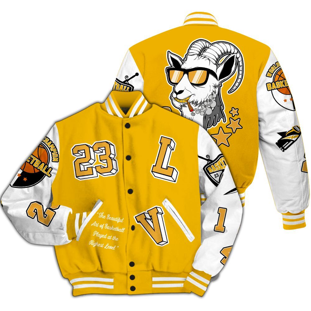 Varsity Jacket To Match Del Sol 13s - The GOAT Got Em Streetwear All Over Print