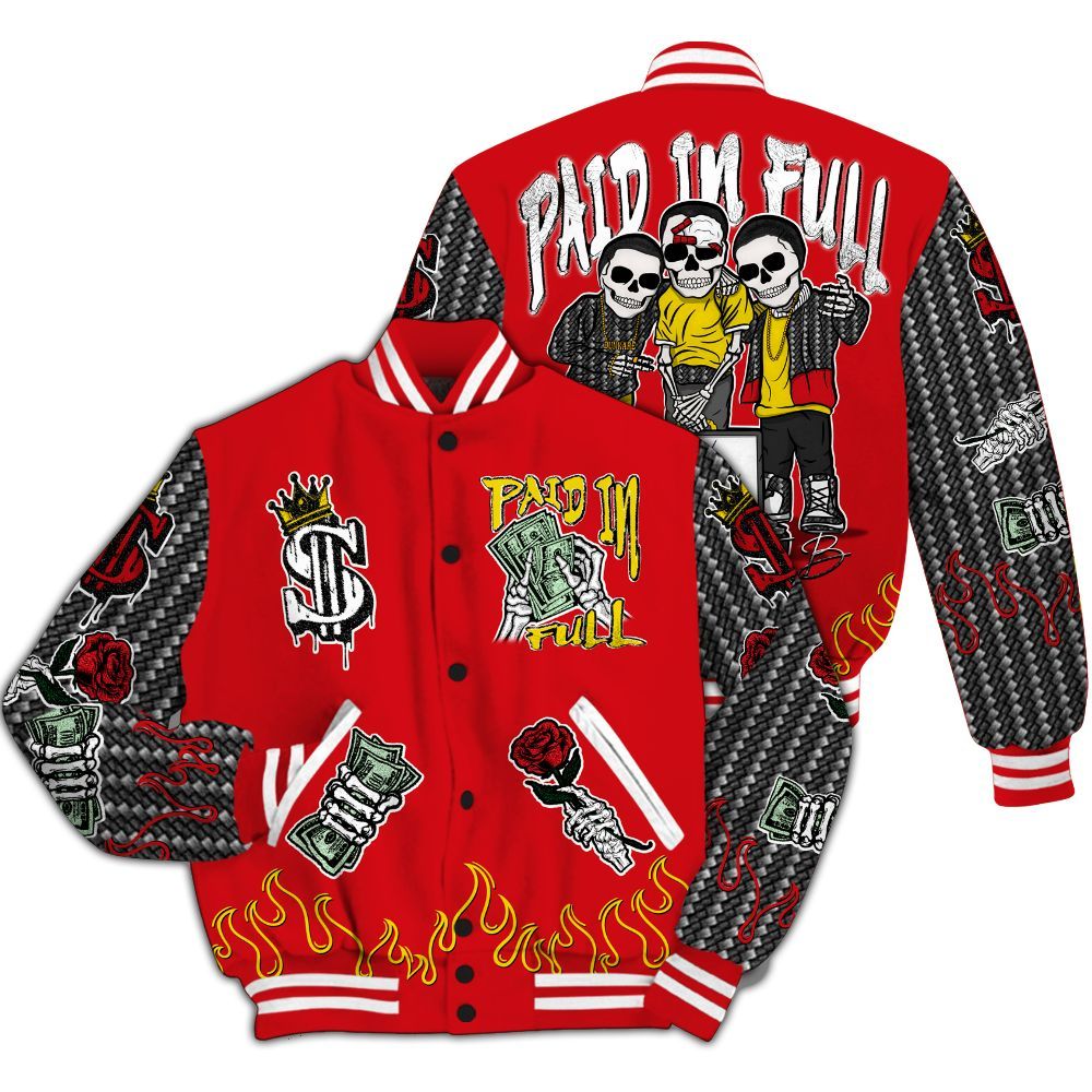Varsity Jacket To Match Ferrari 14s - Everybody Paid In All Over Print