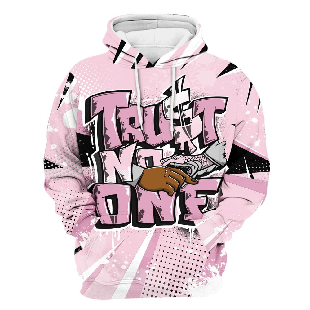 Hoodie To Match Orchid 4s - Poly Trust No One Dripping All Over Print