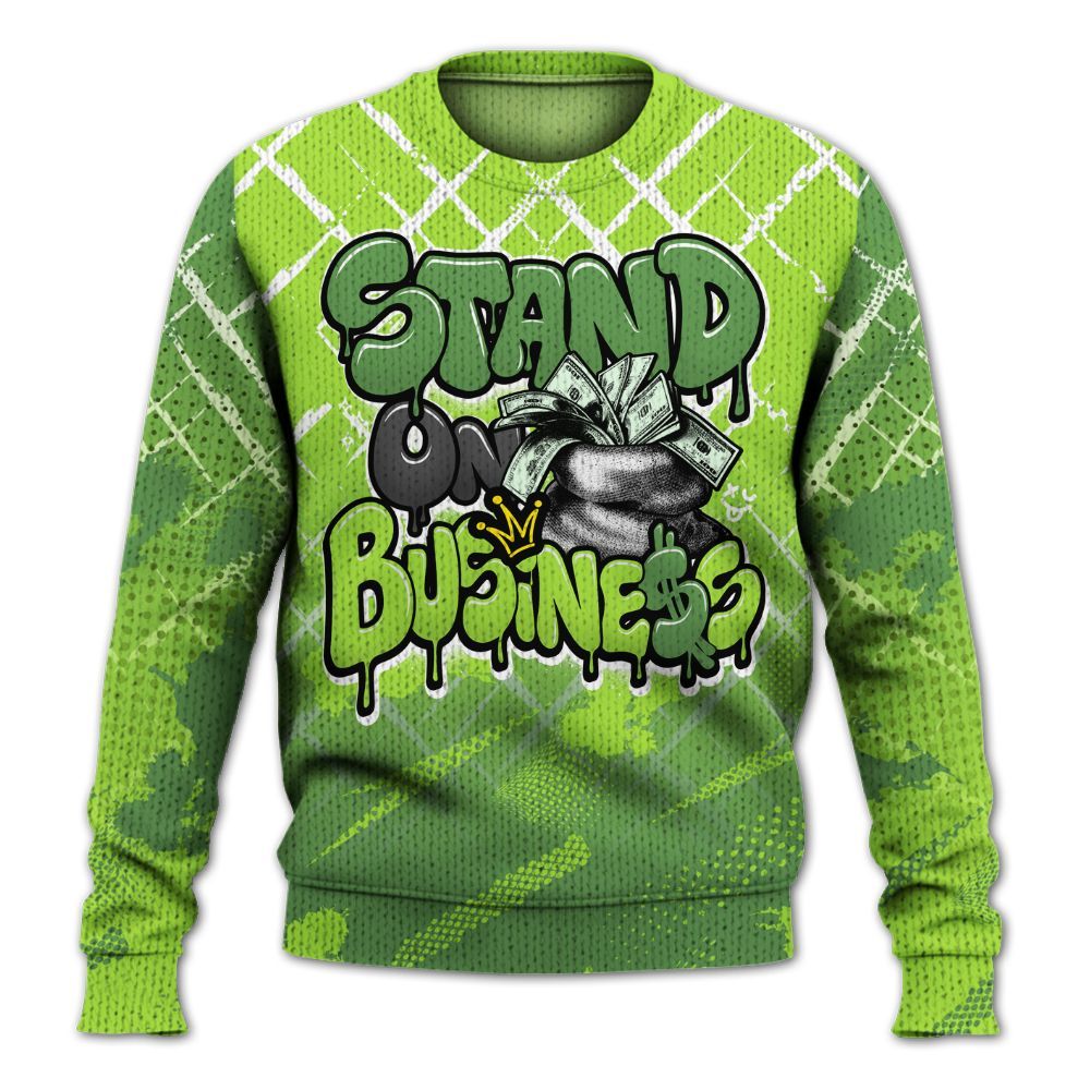 Knitted Sweater To Match Kobe 6 SE Grinch - Halftone Stand Business Dripping