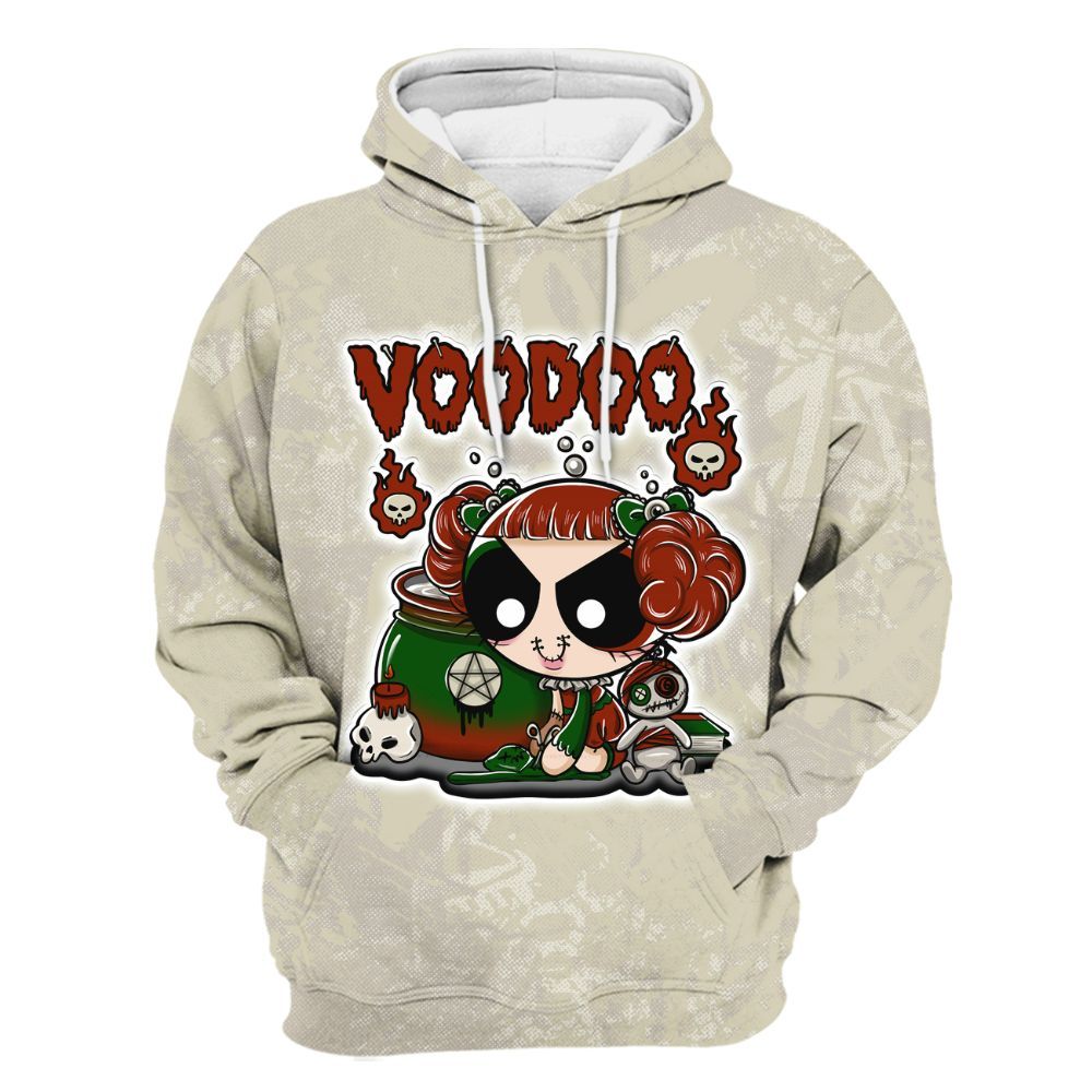 Hoodie To Match El Grito 5s - Voodooz Heart Grunge All Over Print
