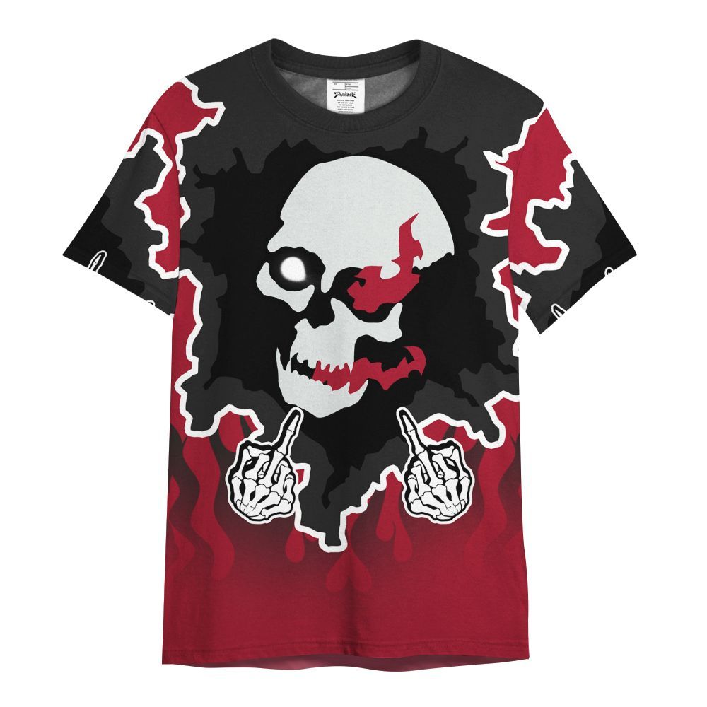 Shirt To Match High OG Black Toe Reimagined 1s - F Around Find Out Graphic Trapped All Over Print