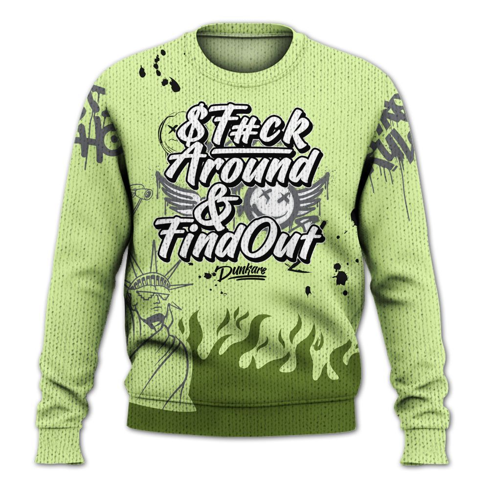 Knitted Sweater To Match Smoke Grey Volt TR 1s - Graphic Fck Around Find Out