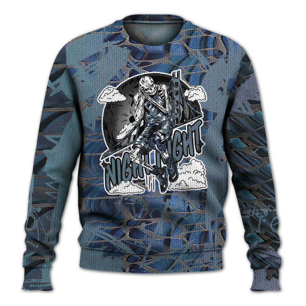 Knitted Sweater To Match Air Foamposite Kazuya Mishima - Seeya Skeleton Messyz