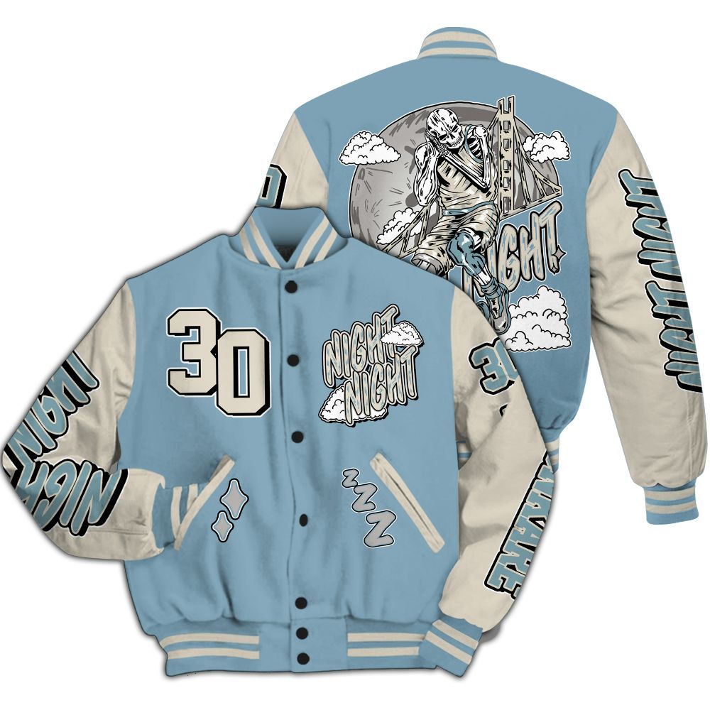 Varsity Jacket To Match Retro SoleFly 13s - Seeya Skeleton All Over Print