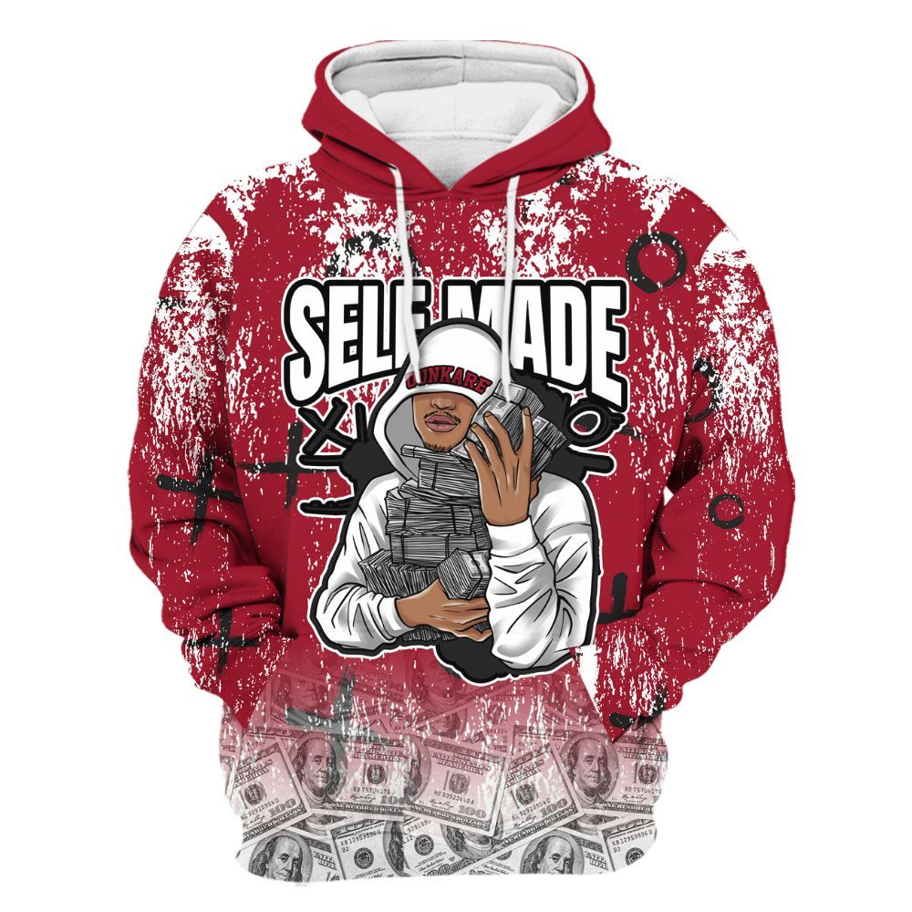 Hoodie To Match High OG Black Toe Reimagined 1s - Selfmade Unique Grunge All Over Print