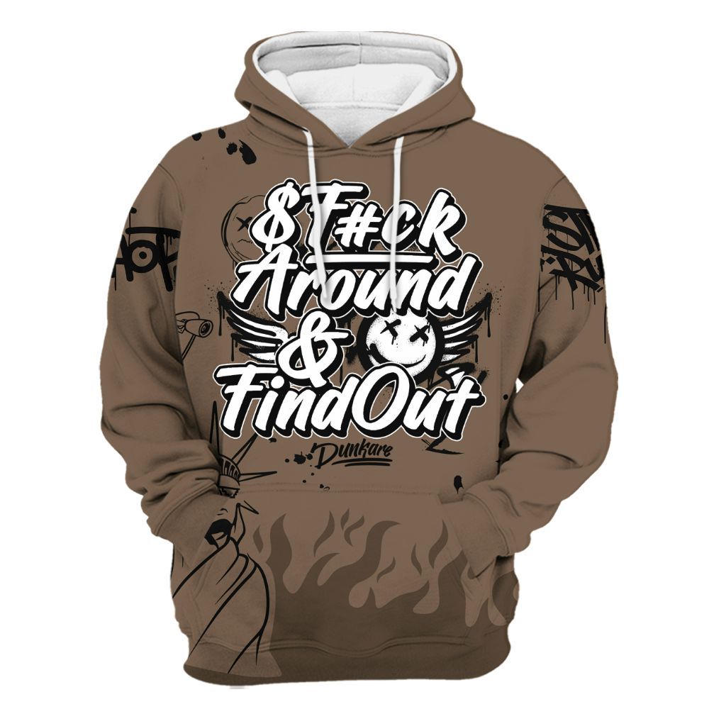 Hoodie To Match Dark Mocha Jack - Graphic Fck Around Find Out All Over Print