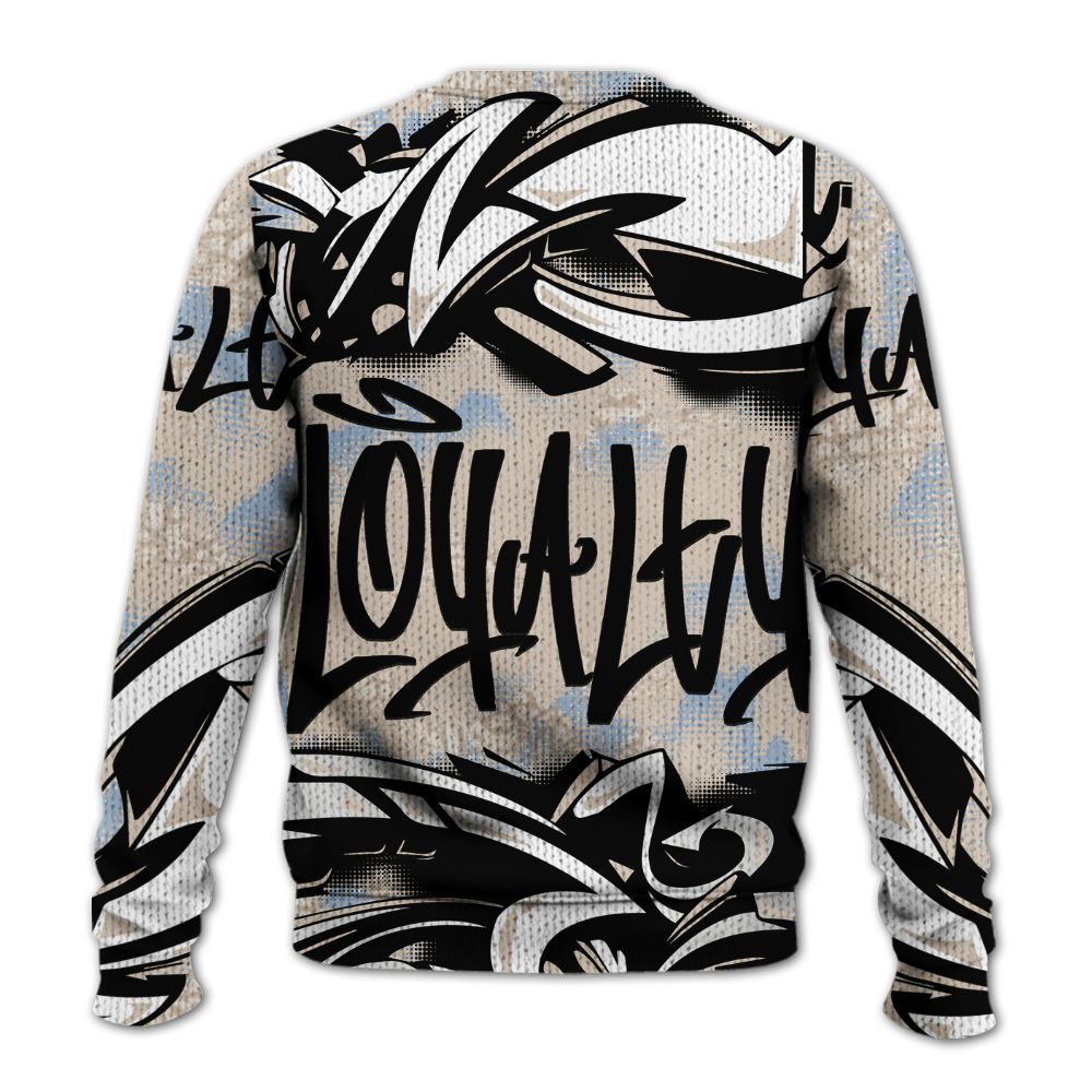 Sweater To Match Desert Sand 3s - Loyalty Out Value Graffiti Graphic
