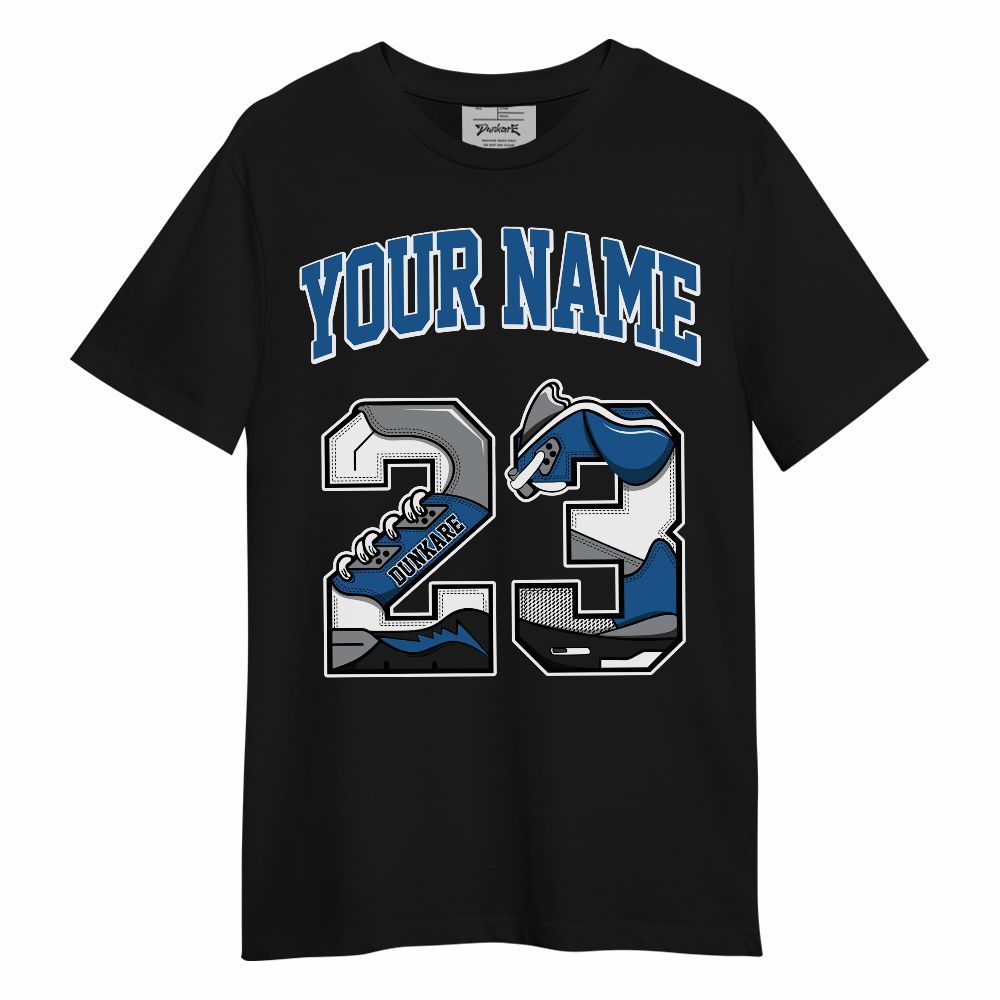Shirt To Match French Blue 13s - Custom Name Number 23 5s Unisex Shirt