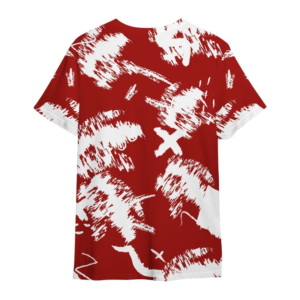 Shirt To Match High OG Varsity Red 1s - Hustle Grind Pray Retro All Over Print