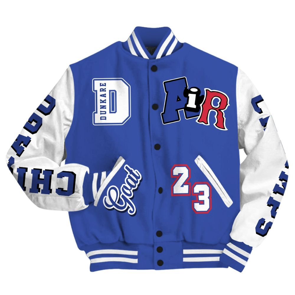 Varsity Jacket To Match Air Griffey Max USA Red White Blue 1s - AIR Number 23 GOAT All Over Print