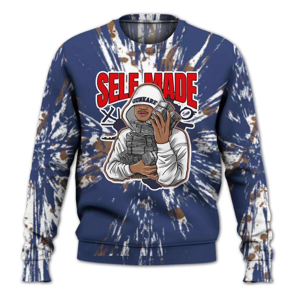 Sweatshirt To Match Midnight Navy 13s - Selfmade Lux All Over Print