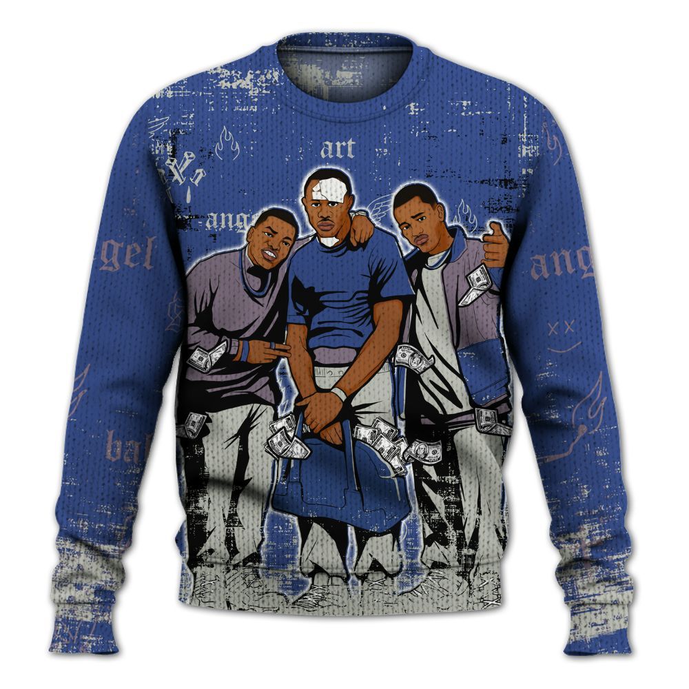 Sweater To Match Low OG Voodoo Alternate 1s - Paid In Full Money Street Graphic Graphic