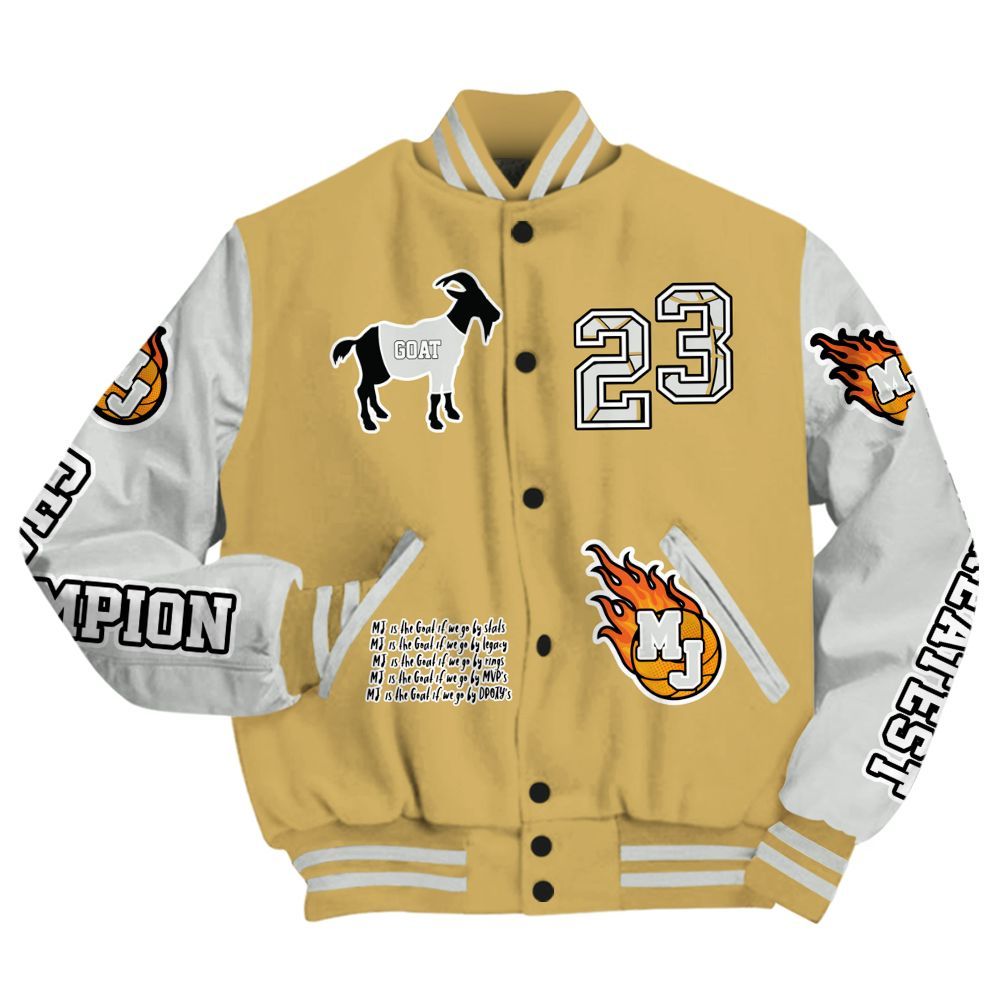 Varsity Jacket To Match Craft Paris 6s - 23 G.0.A.T Jump Up Basketball All Over Print