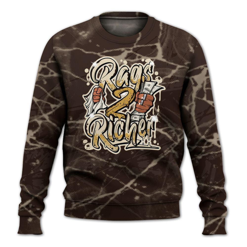 Sweatshirt To Match 2025 Retro Earth 5s - Rag 2 Rich Graphic All Over Print
