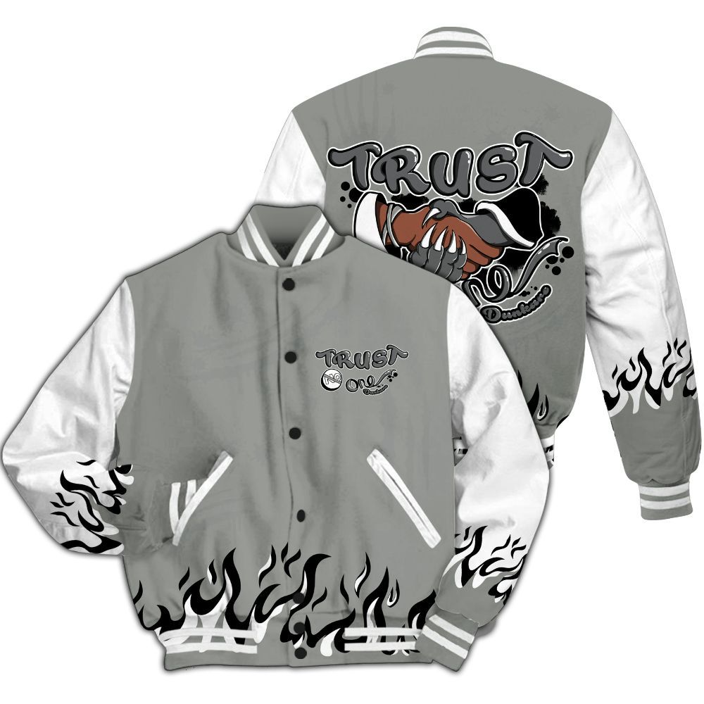 Varsity Jacket To Match Paris Olympics 4s - Graphic Trust No One All Over Print