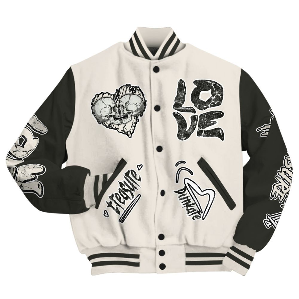 Varsity Jacket To Match Air Max Plus Moonlight Swarovski - Skull Bear All Over Print