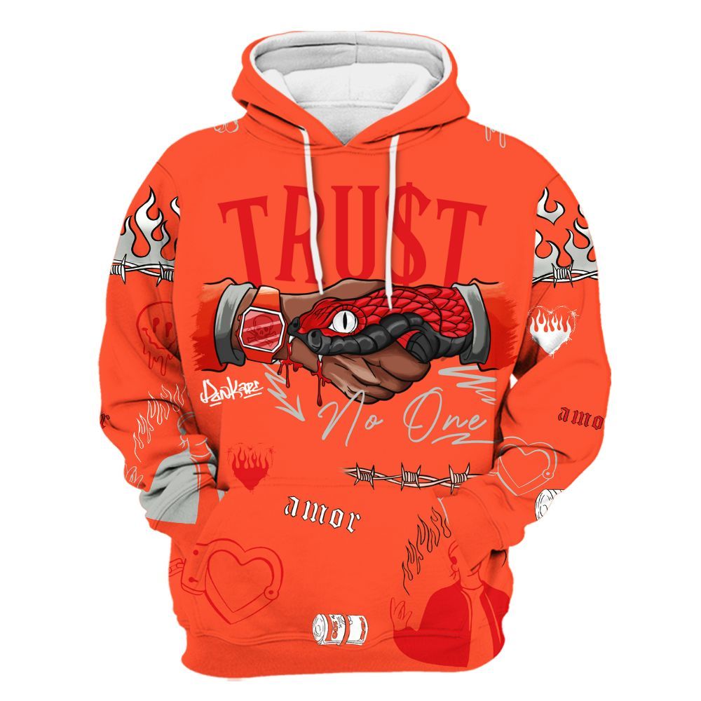 Hoodie To Match Air Max 1 86 Cosmic Clay - Snake Trust No One All Over Print