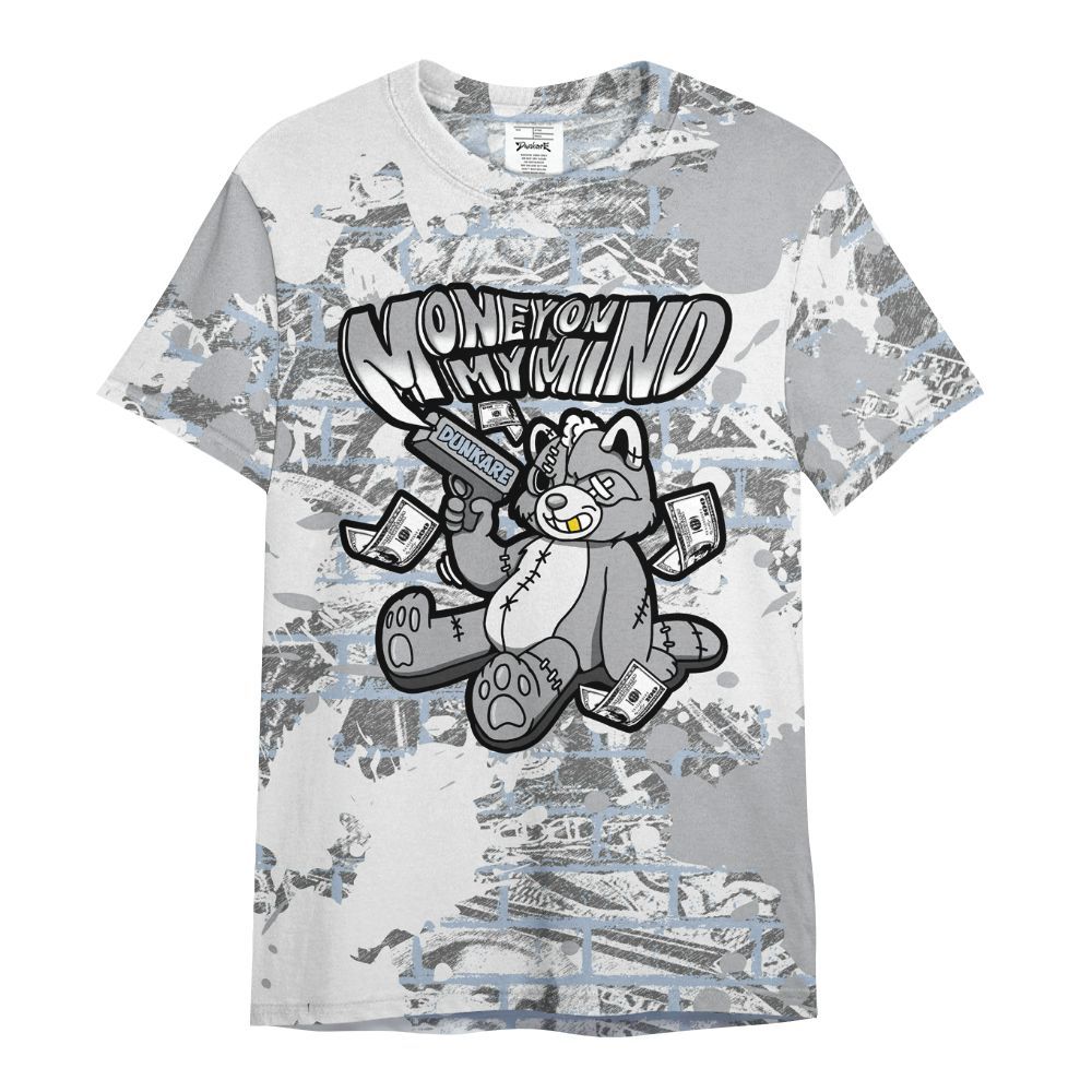 Shirt To Match Low OG Wolf Grey 1s - Money On My Mind Raccoon Brick All Over Print