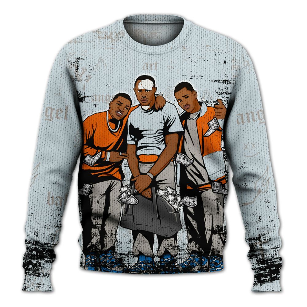 Sweater To Match Retro High OG Alaska 1s - Paid In Full Money Graphic