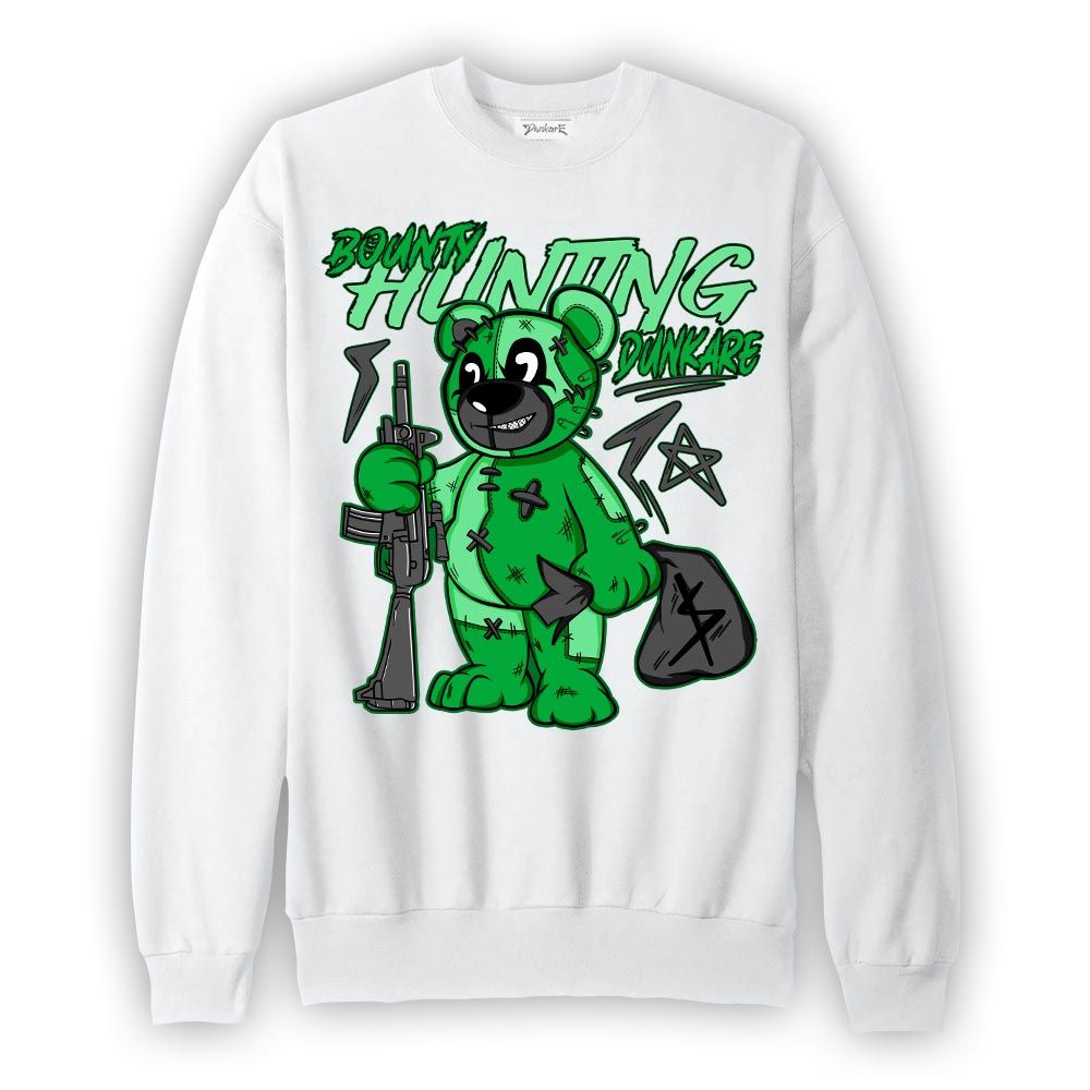 Sweatshirt To match Lucky Green 5s Sweatshirt - Bounty Hunting Bear Graphic 1605 NCMD