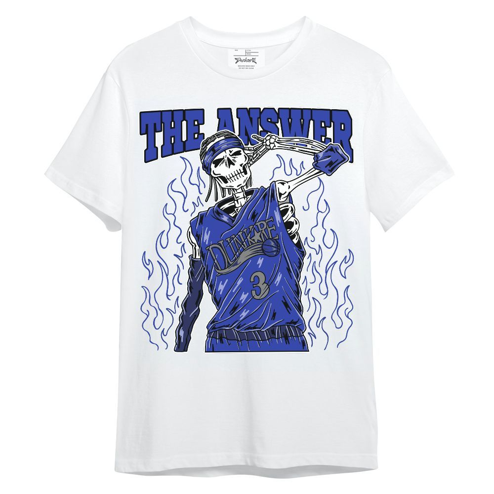 Shirt To Match Air Max Plus Black Racer Blue - Allen Answer Skeleton Unisex Shirt