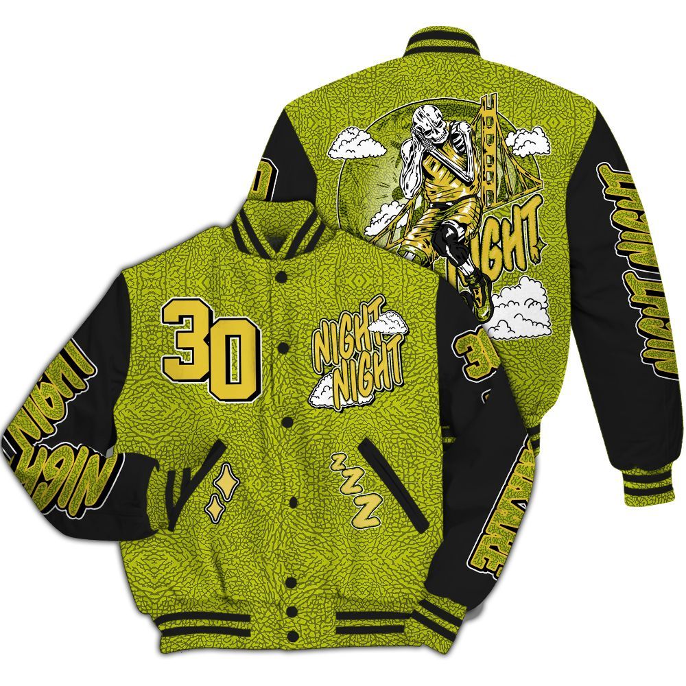 Varsity Jacket To Match Dunk Low QS Halloween Skull - Seeya Skeleton All Over Print