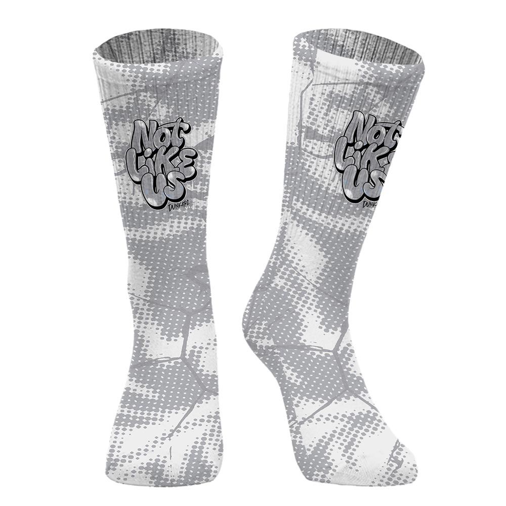 Sock To Match Low OG Wolf Grey 1s - None Like Us Graphic