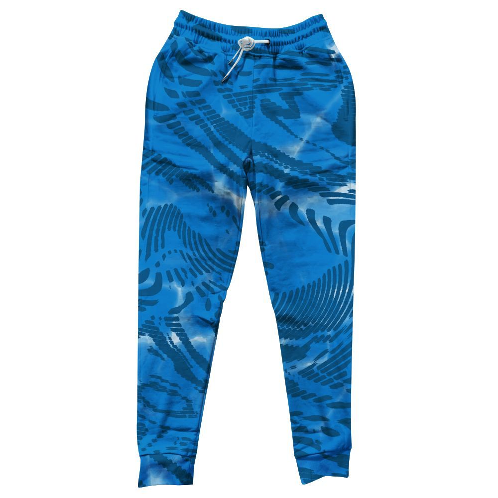 Sweatpant To Match Military Blue 4s - Fume All Over Print