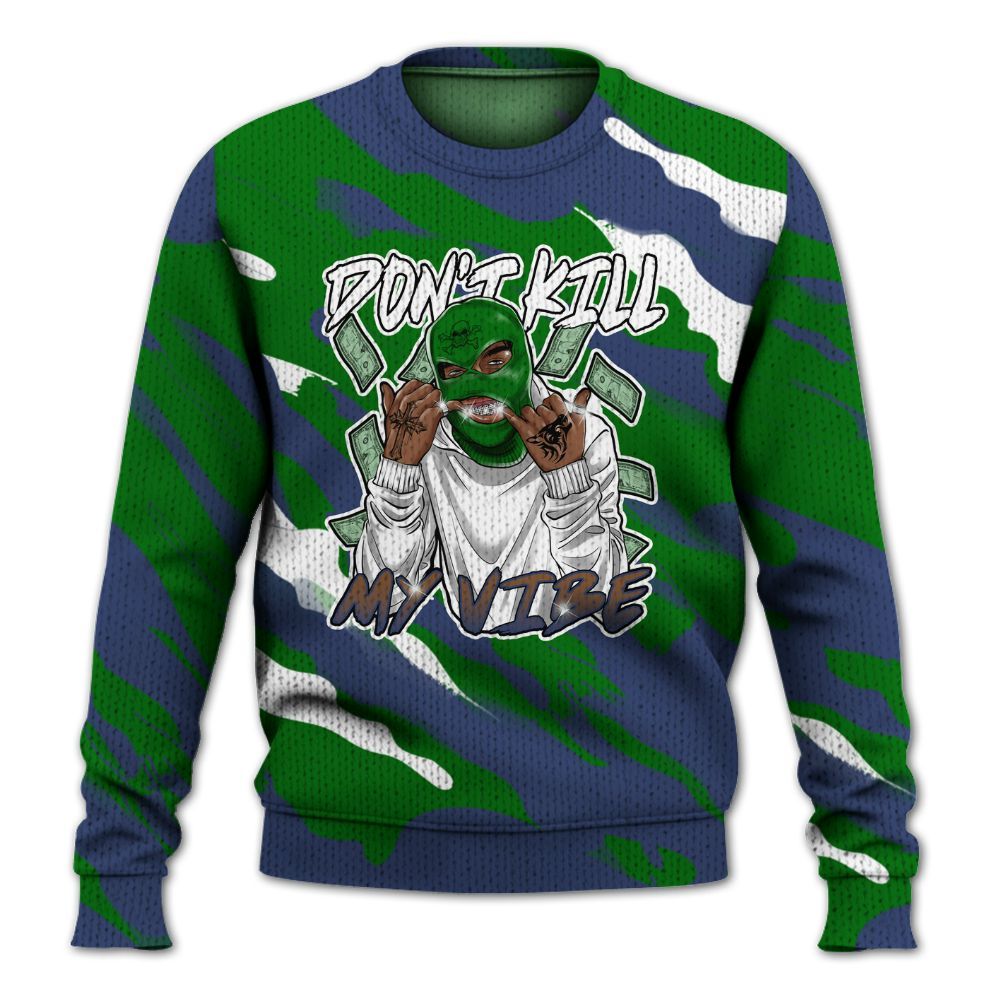 Knitted Sweater To Match Midnight Navy 13s - Vibe.Unique Colored