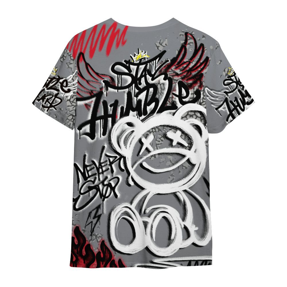 Shirt To Match Black Cement 3s - Humble Drip Streetwear Graffity All Over Print