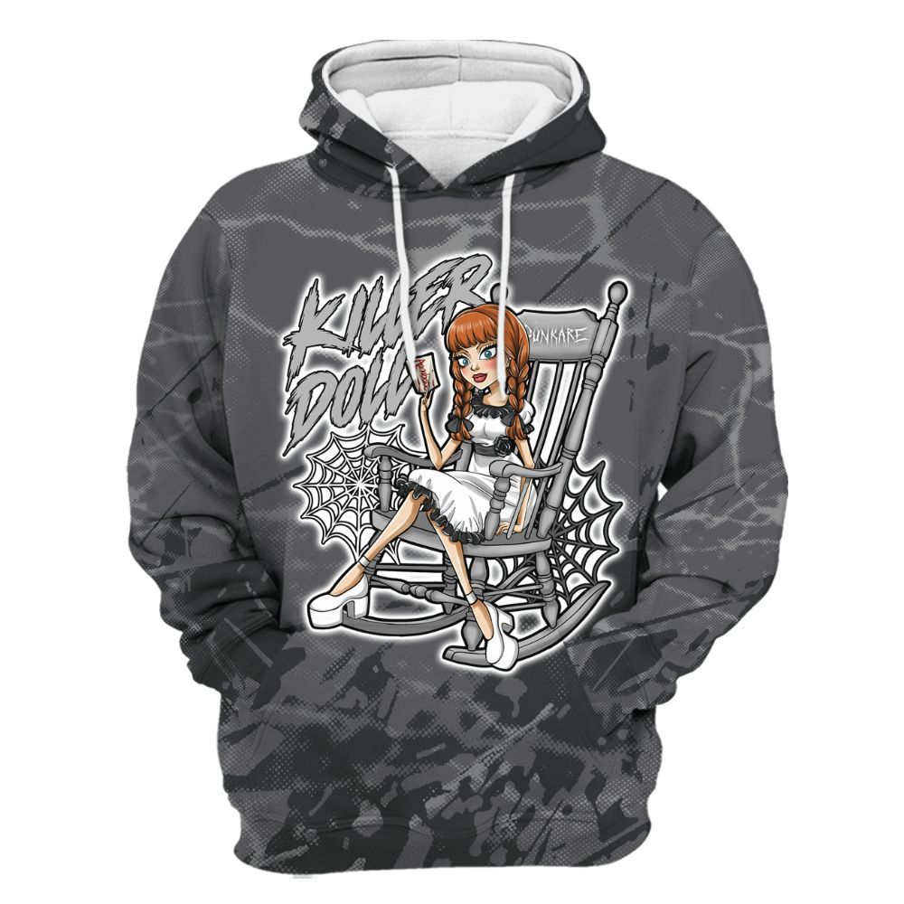 Hoodie To Match White Thunder 4s - Killer Doll-A Halloween Profound All Over Print