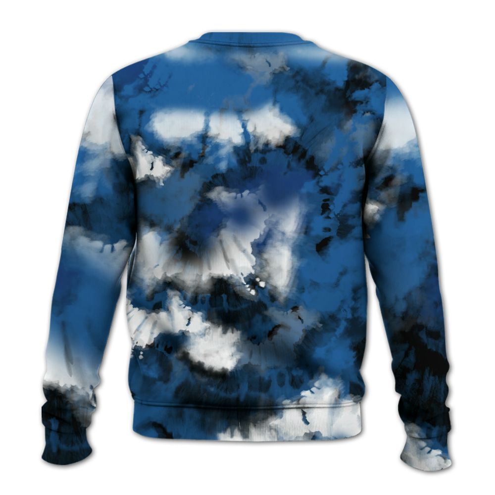 Sweatshirt To Match French Blue 13s - SNEAKER Girl Money Drip Tie Dye All Over Print